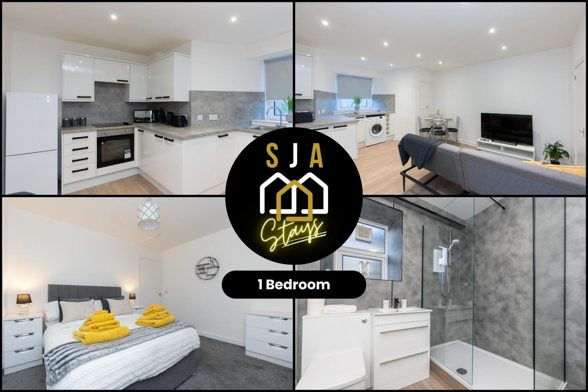 Central City Stay - Sja Stays - 1 Bed Apartment Aberdeen Eksteriør bilde